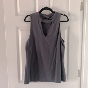 Torrid Grey Cutout tank top